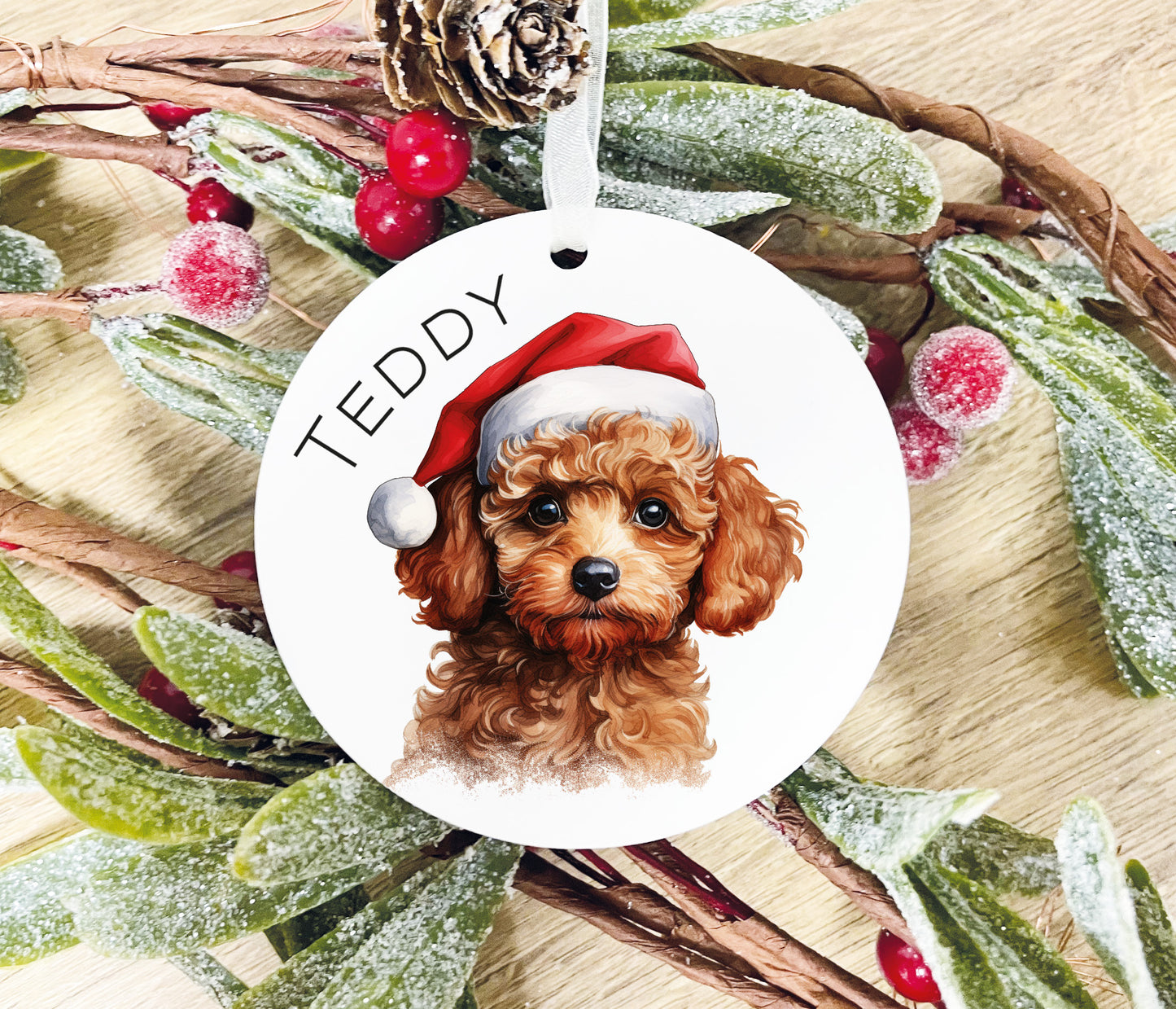 Santa Dog Bauble