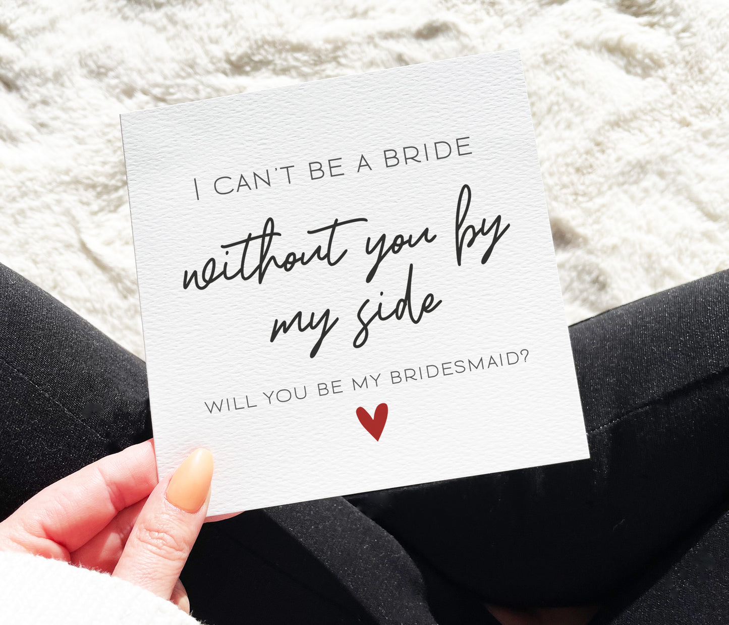 Bridesmaid Proposal By My Side Card