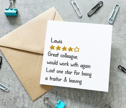 Colleague Review Card