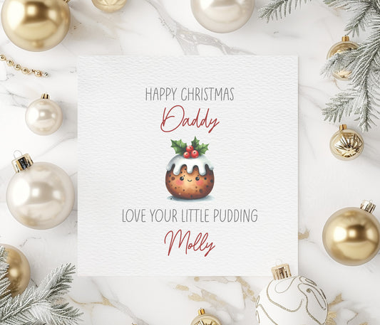 Daddy's Little Pudding Card