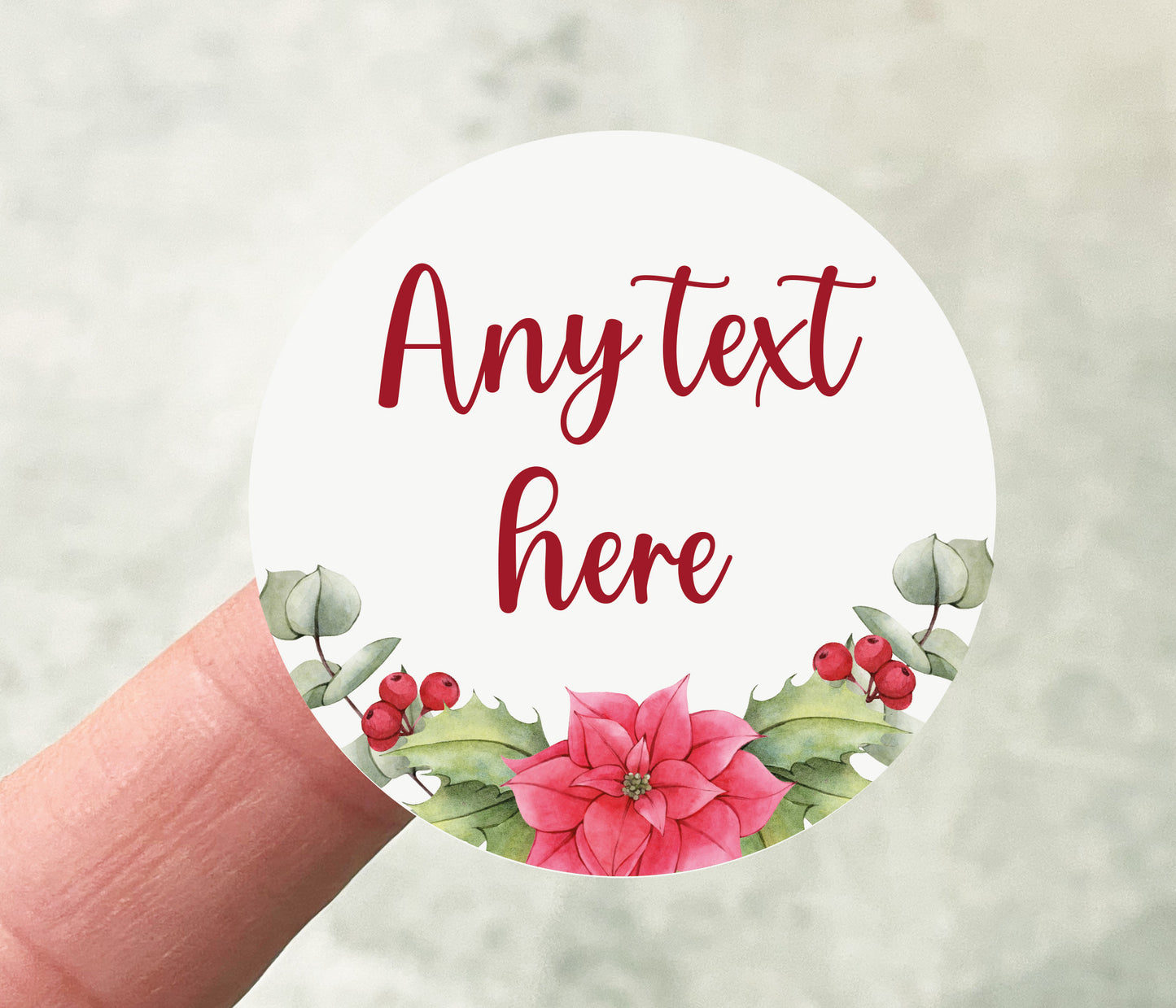 Any Text Winter Stickers