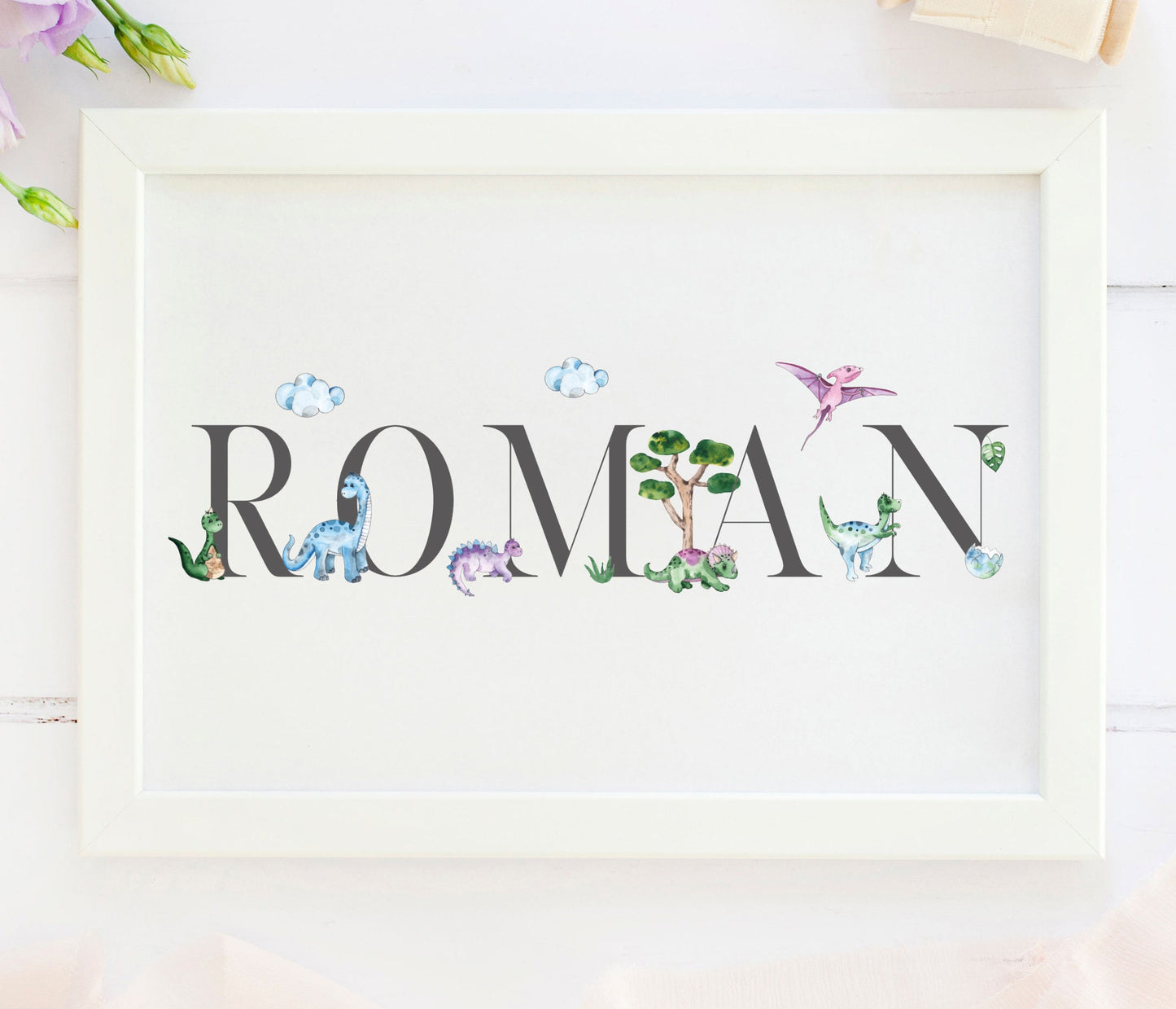 Dinosaur Name Print