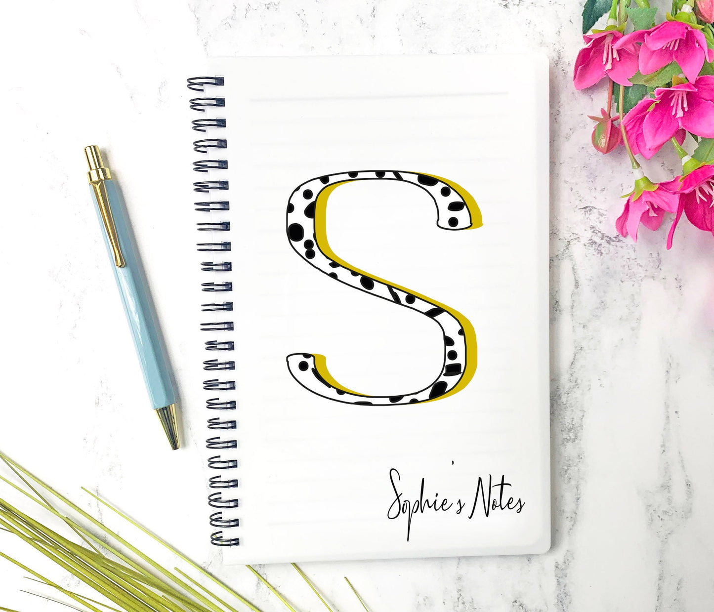 Dalmatian Initial Notebook