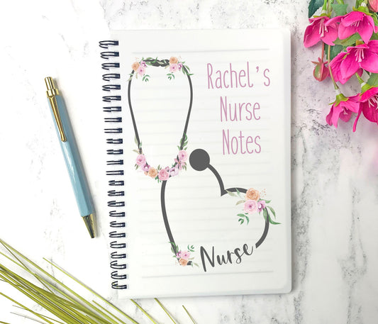 Stethoscope Nurse Notebook