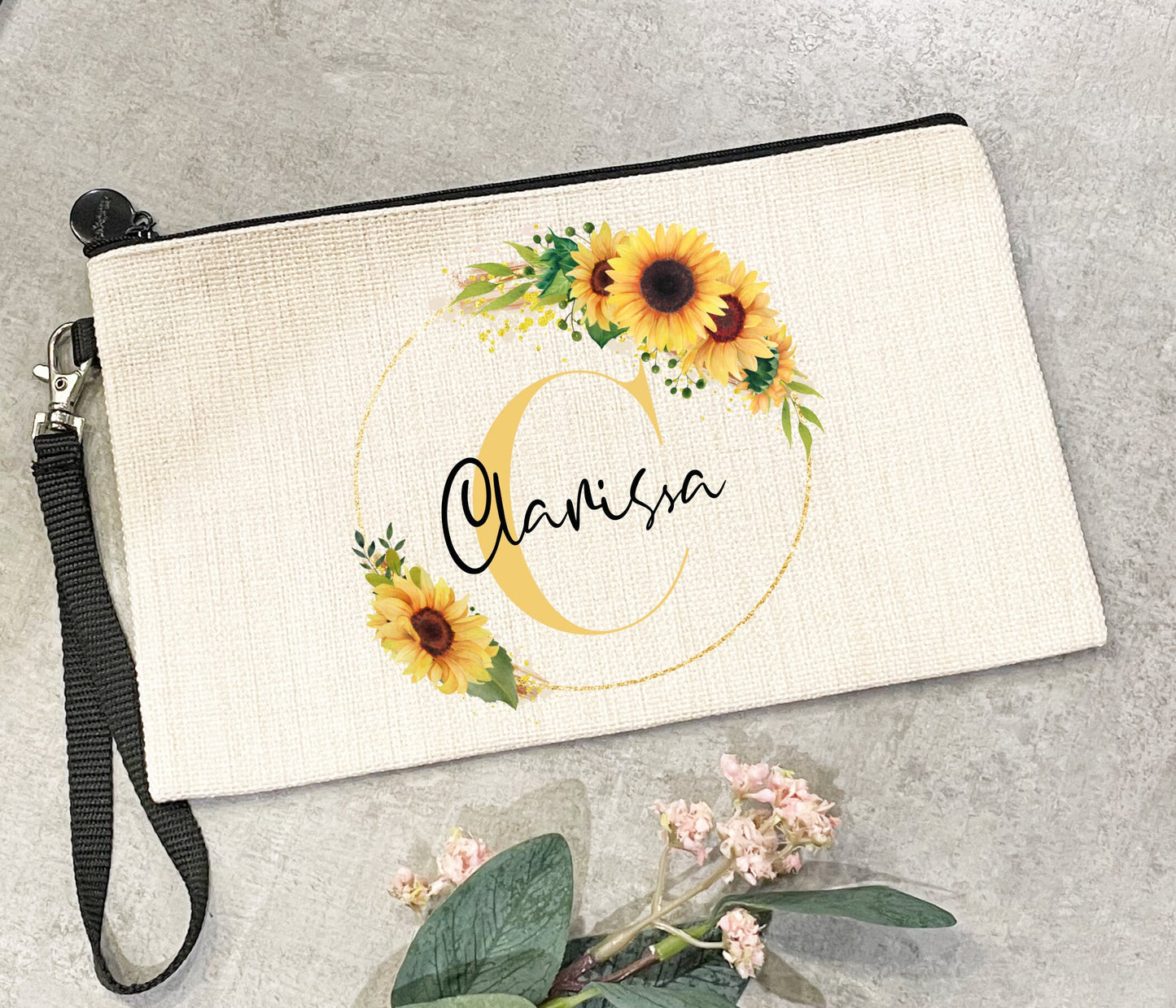 Sunflower Bag & Mirror Set