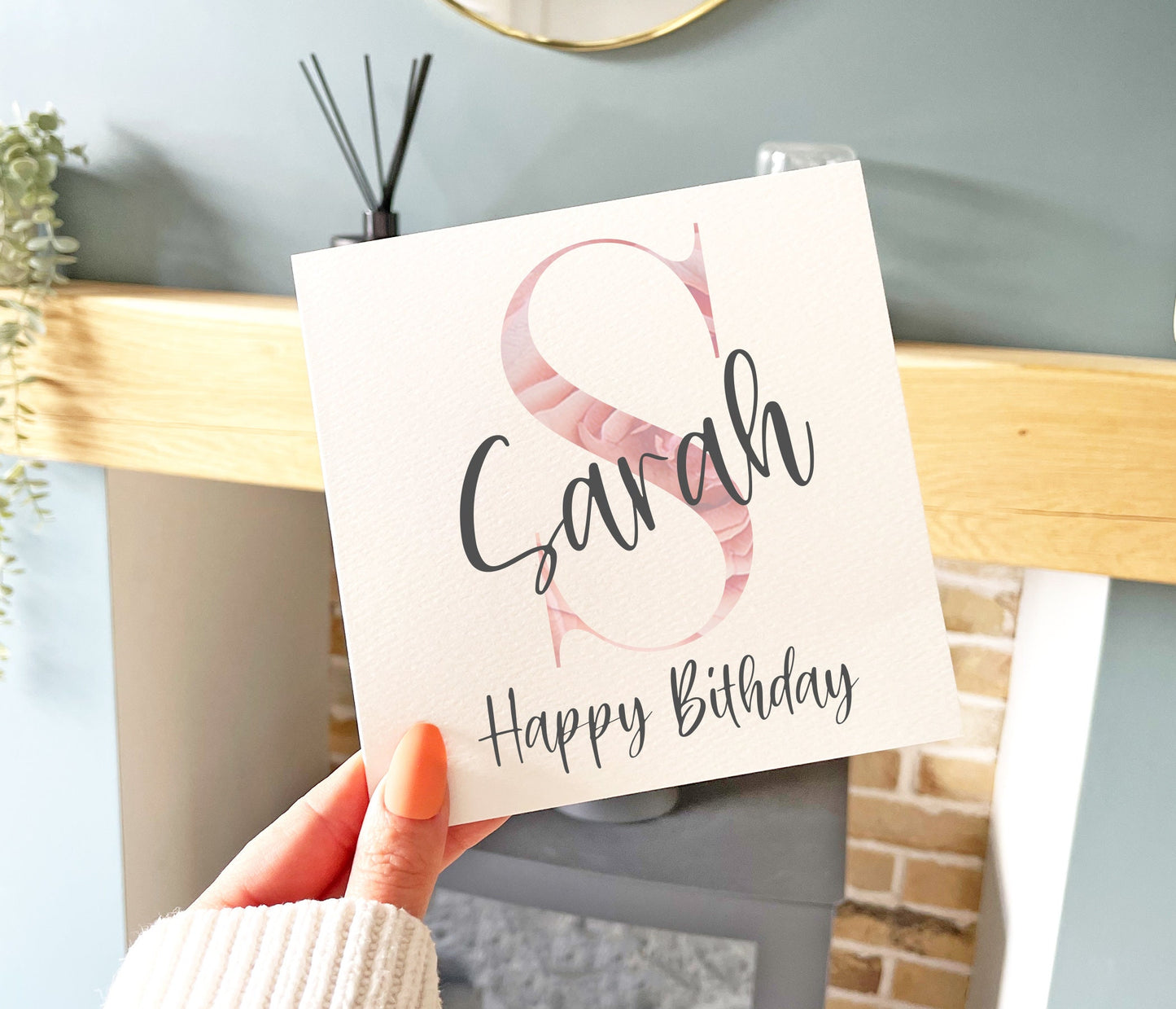 Initial Birthday Card