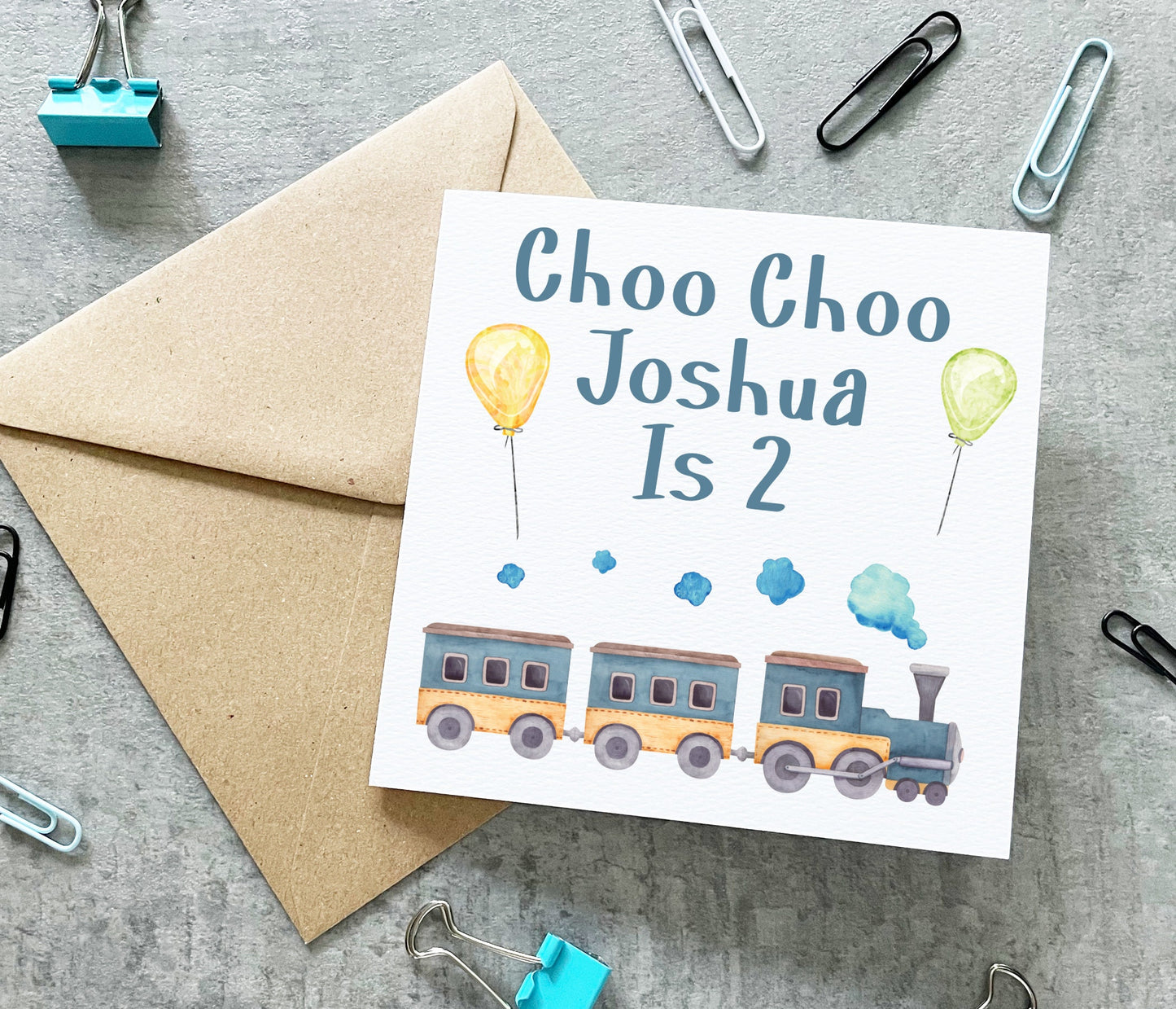 Choo Choo Train Card