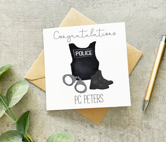 Police Congratulations Card