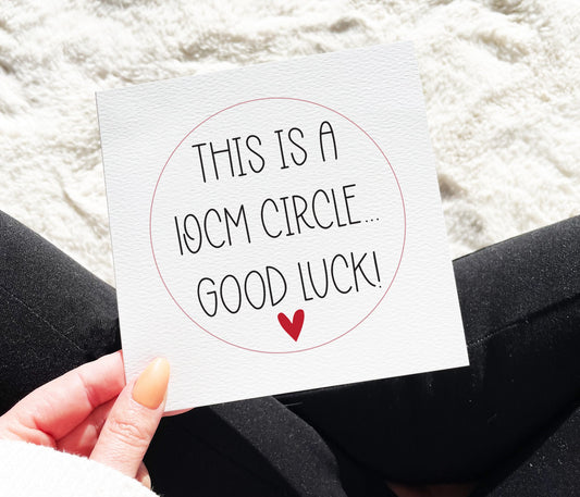 10cm Circle Baby Shower Card