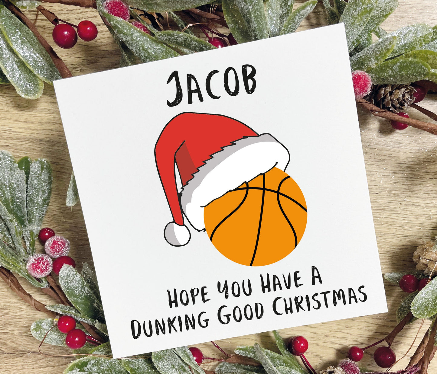 Basketball Christmas Card