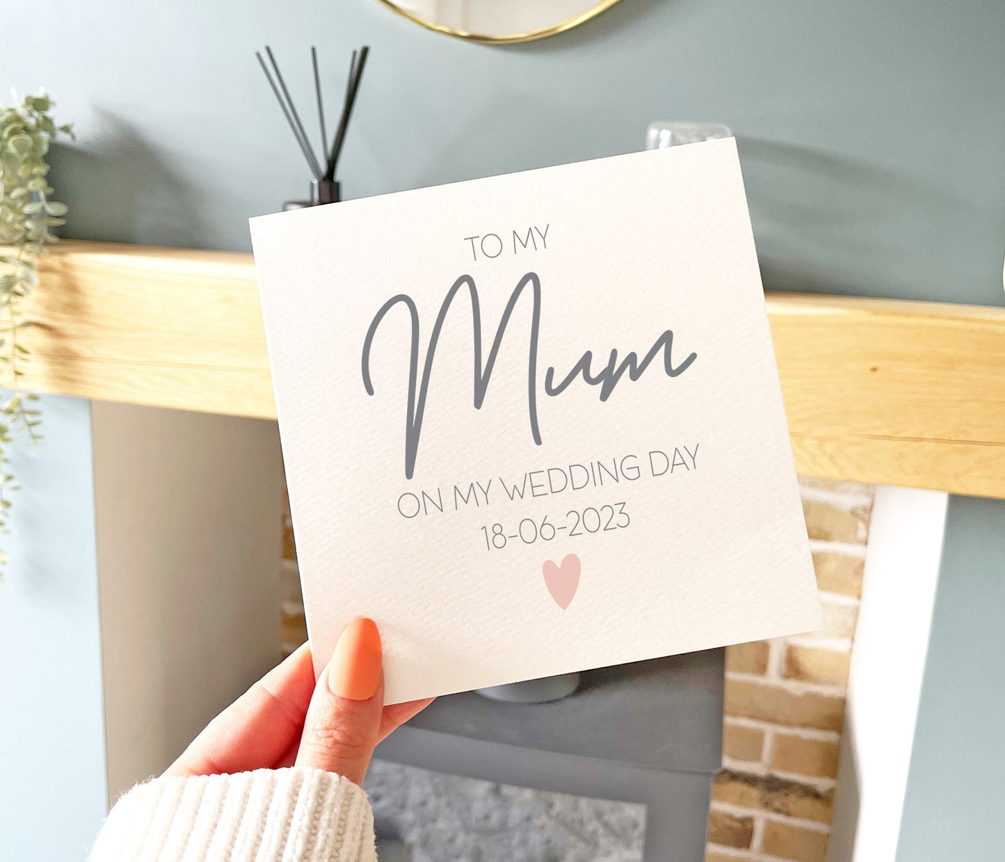 To My Mum Wedding Day Card