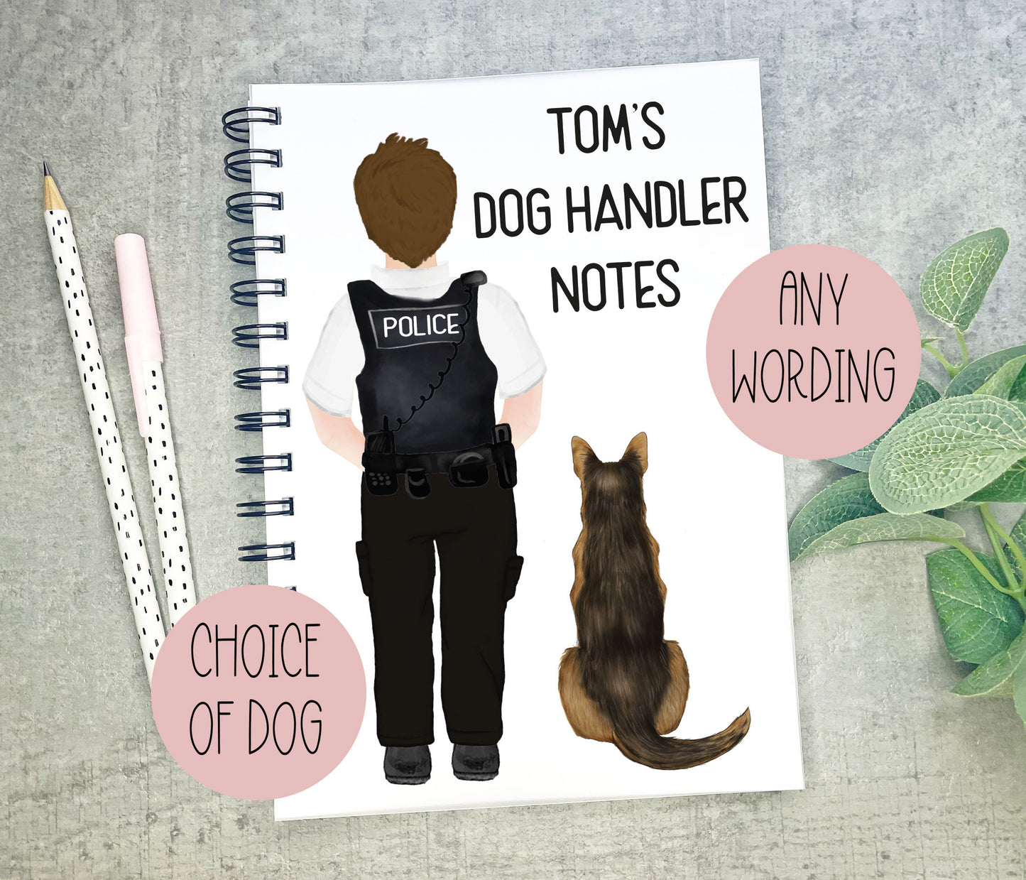 Police Dog Handler Notebook