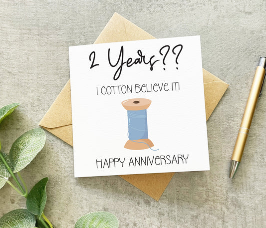 Cotton Anniversary Card