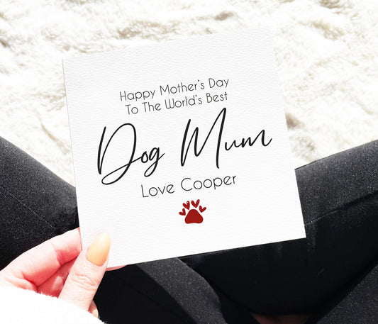 Dog Mum Mother's Day Card