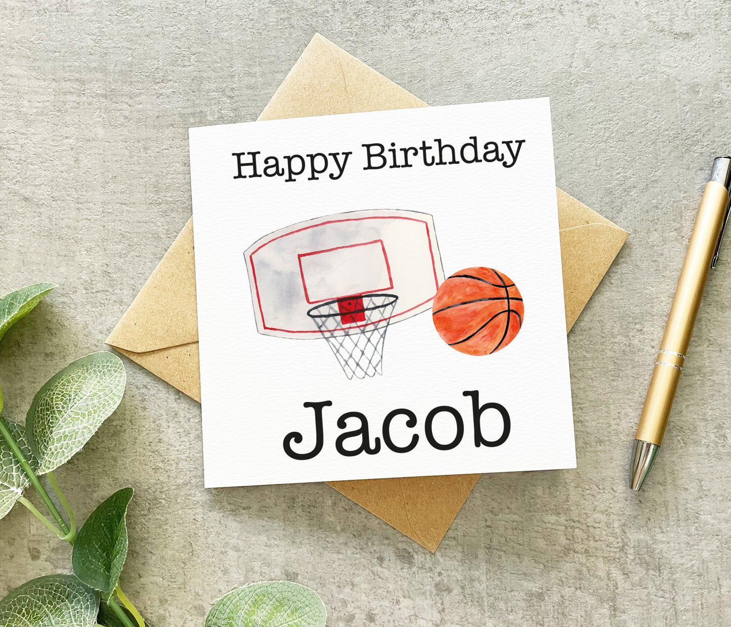 Basketball Birthday Card