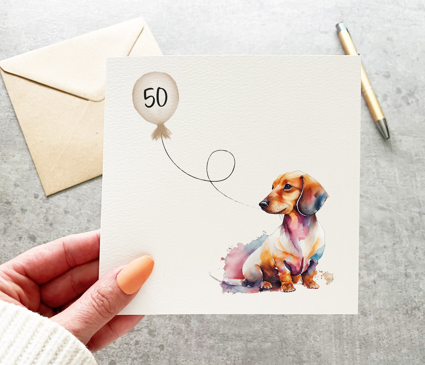 Dachshund Birthday Card