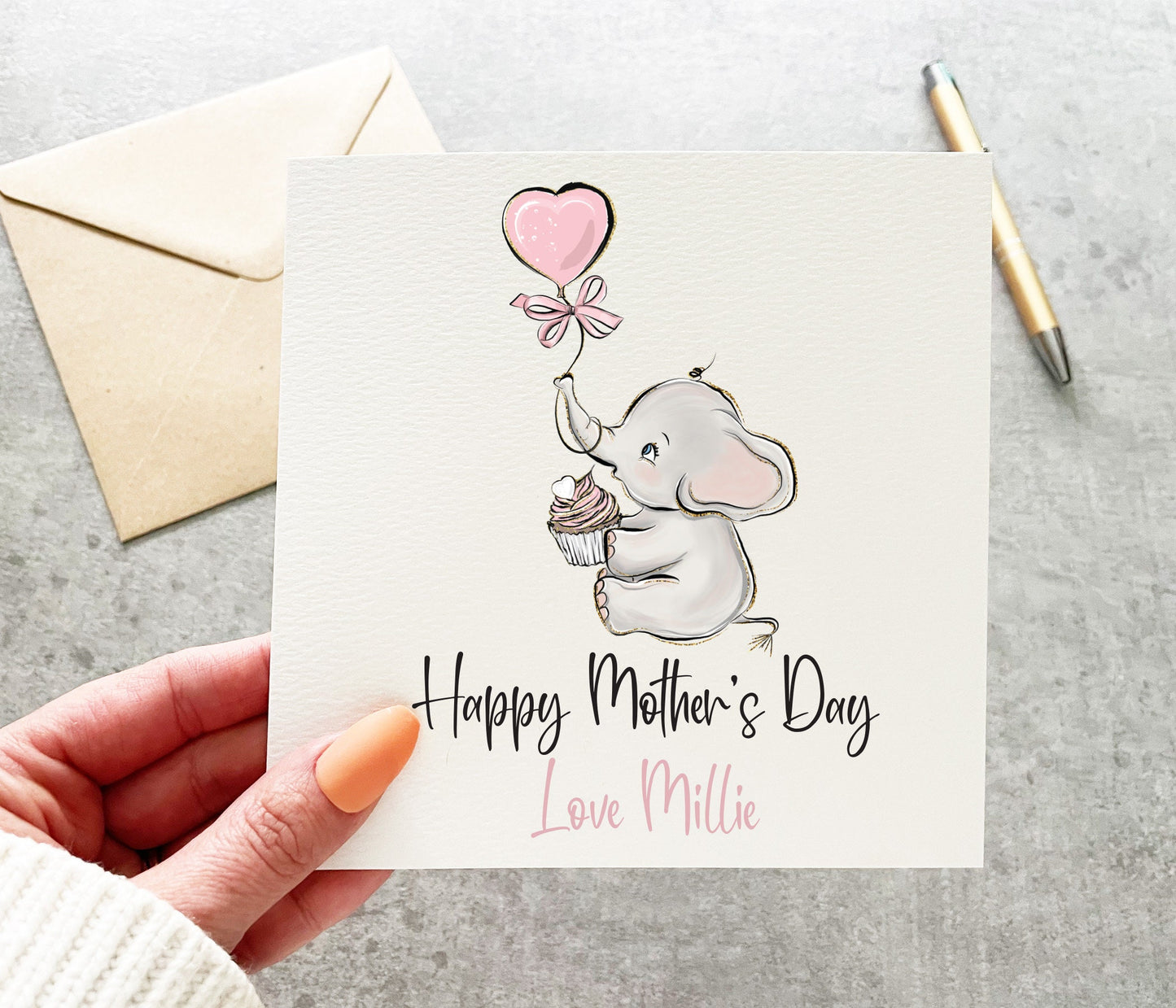 Elephant Mother's Day Card