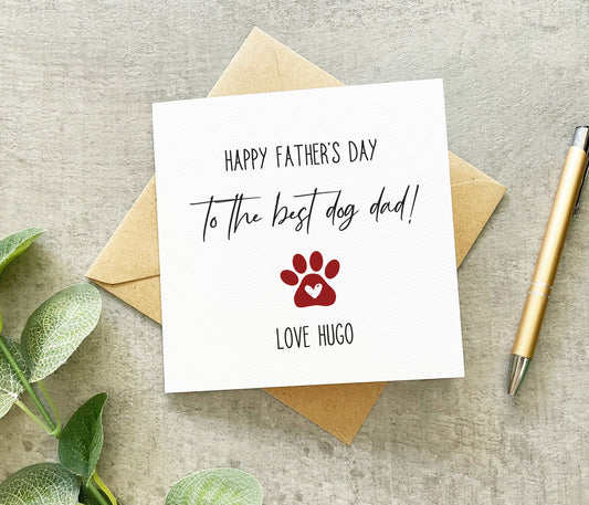 Dog Dad Father's Day Card