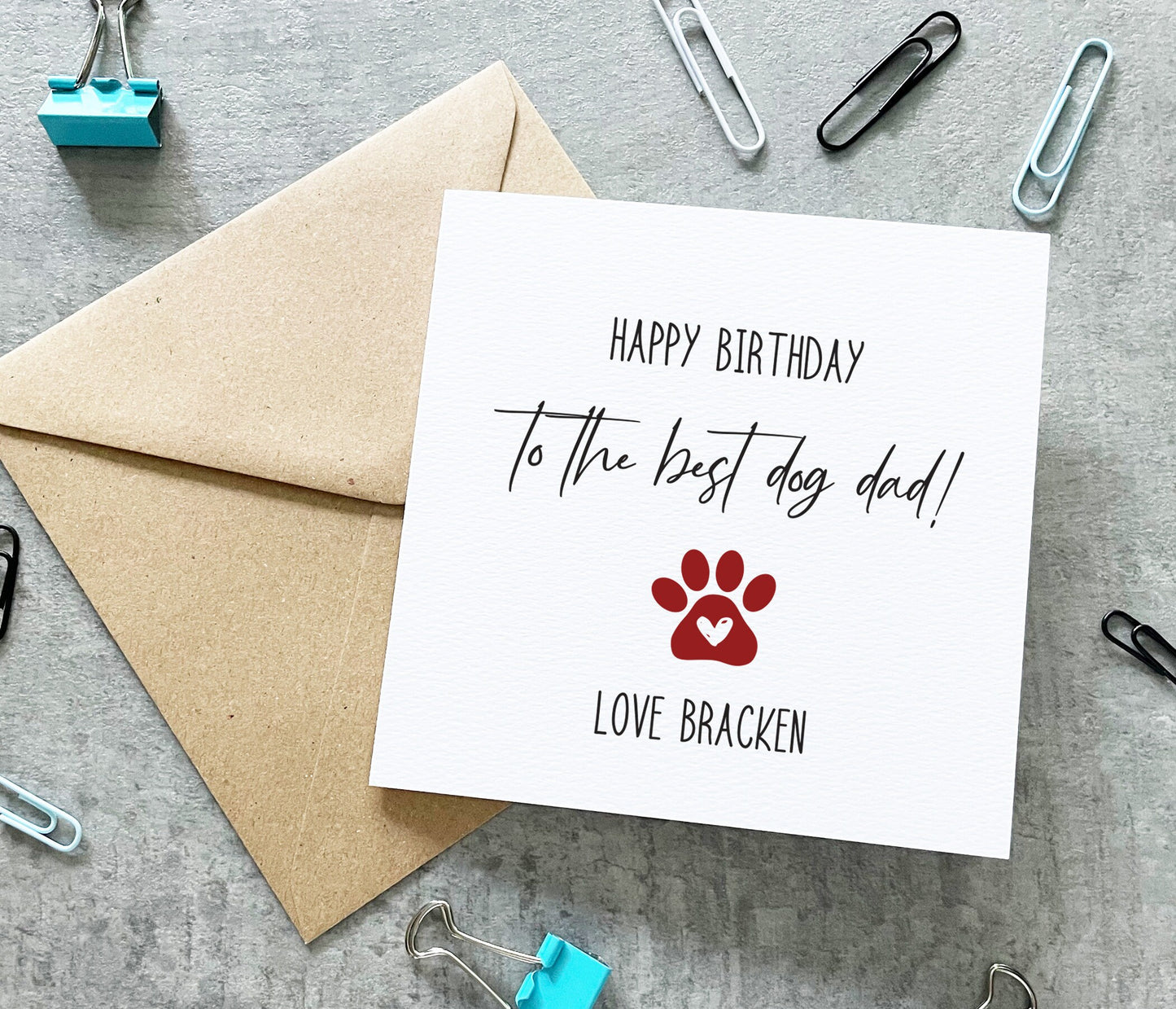 Dog Dad Birthday Card