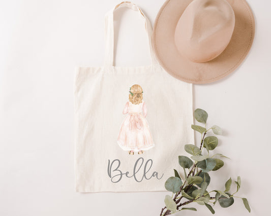 Flower Girl Tote Bag