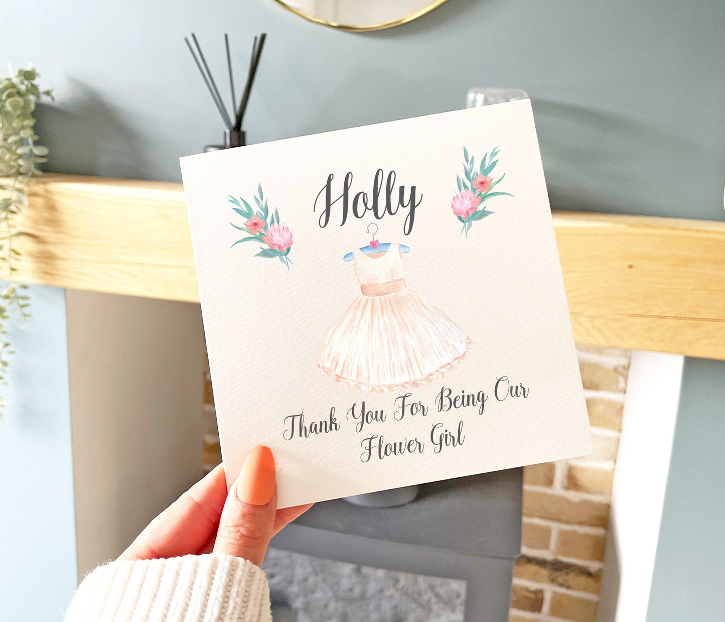 Flower Girl Thank You Card