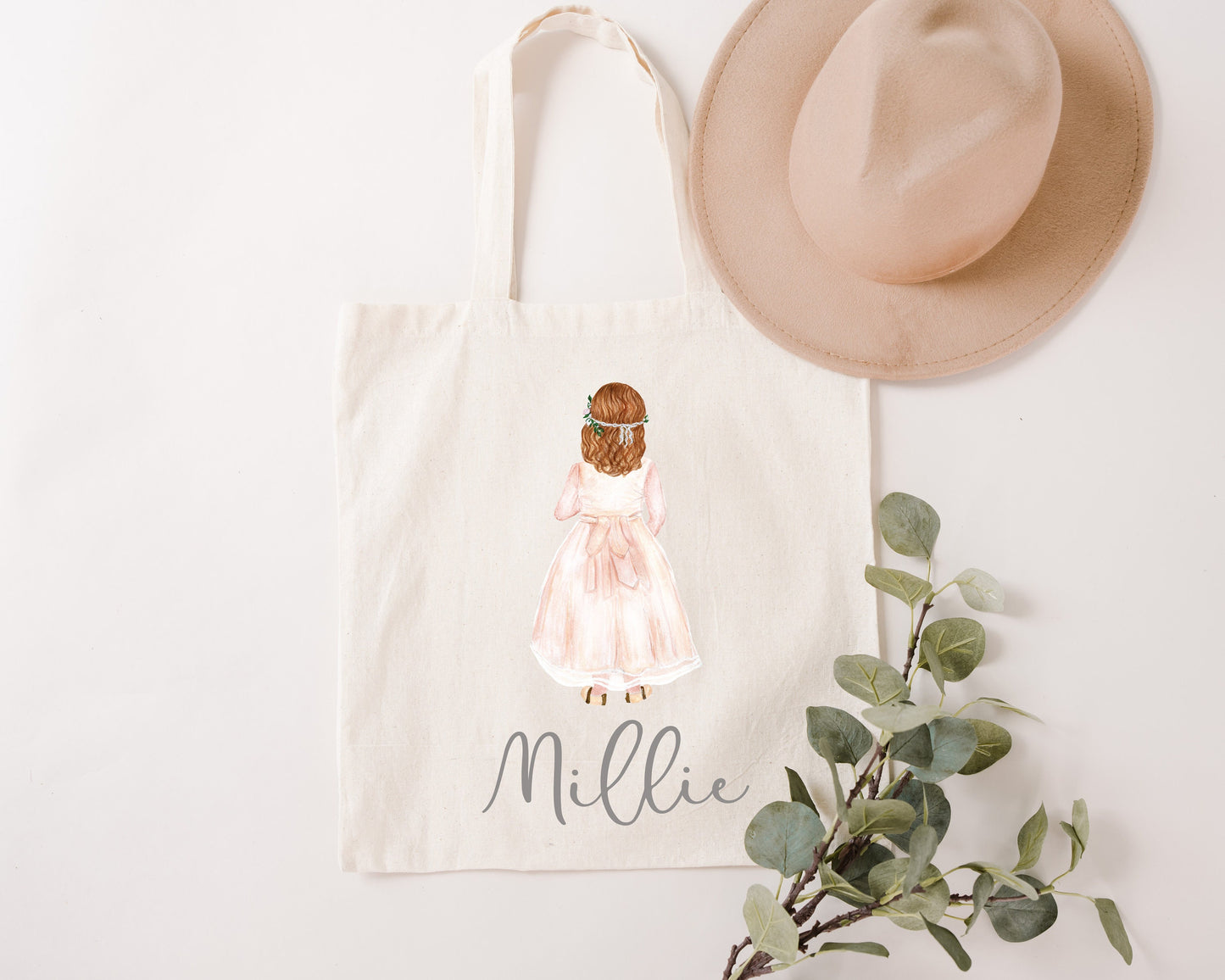 Flower Girl Tote Bag