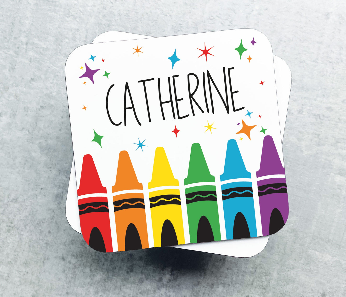 Teacher Crayons Coaster