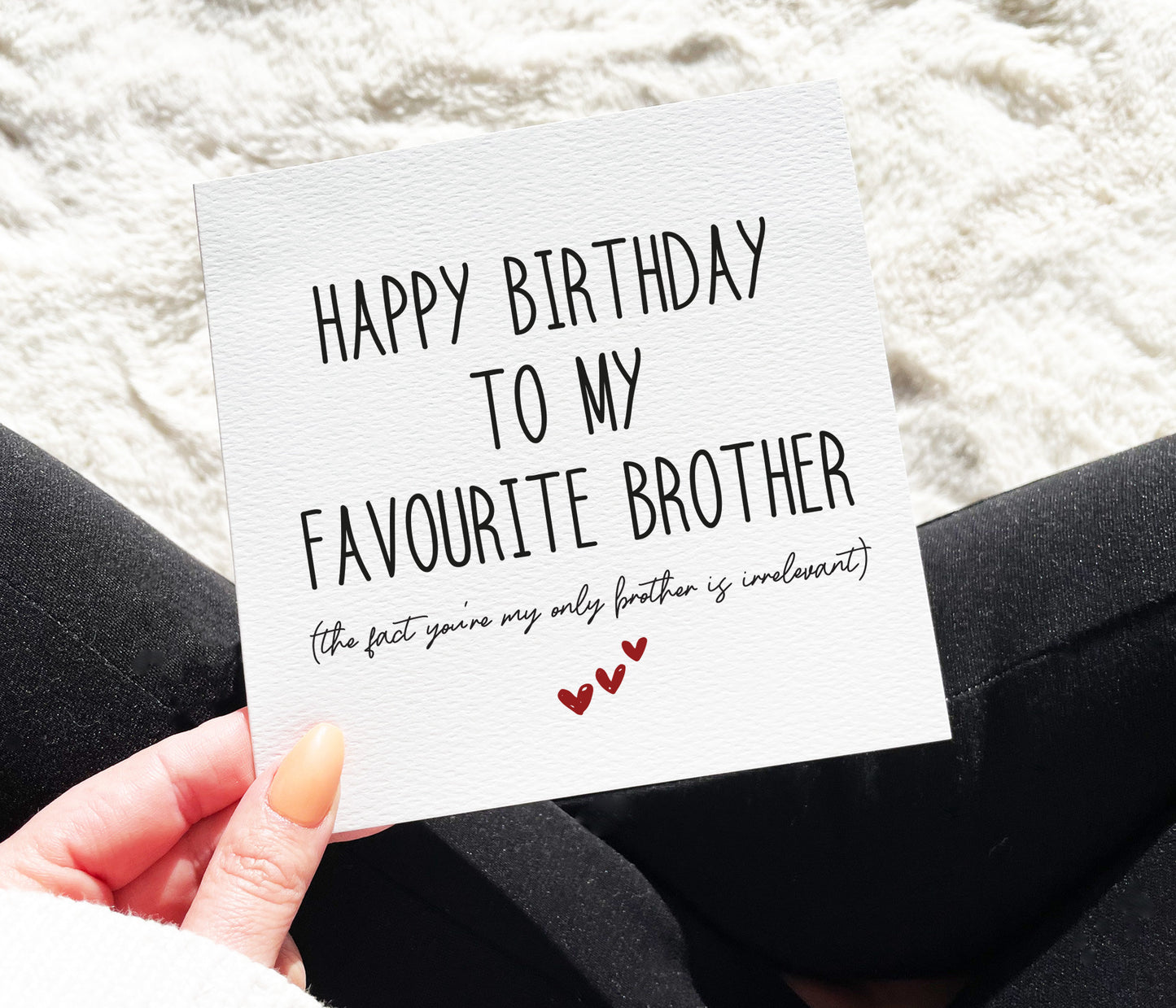 Favourite Brother Birthday Card