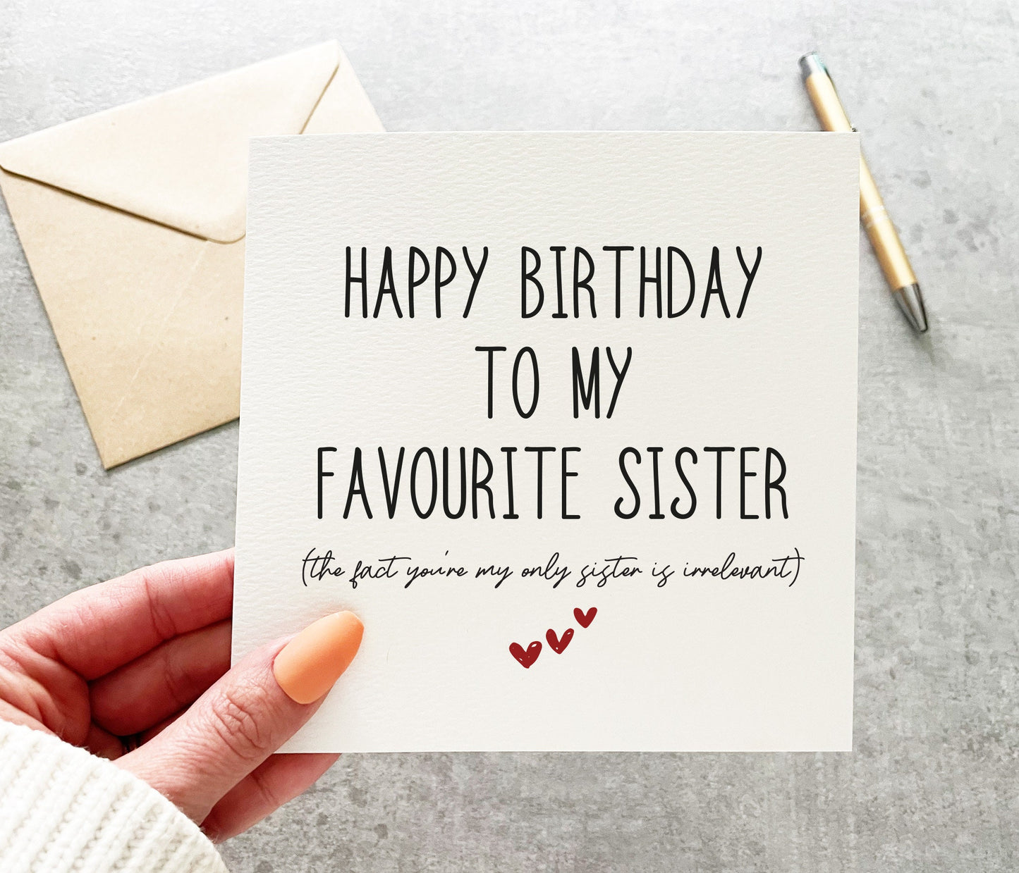 Favourite Sister Birthday Card