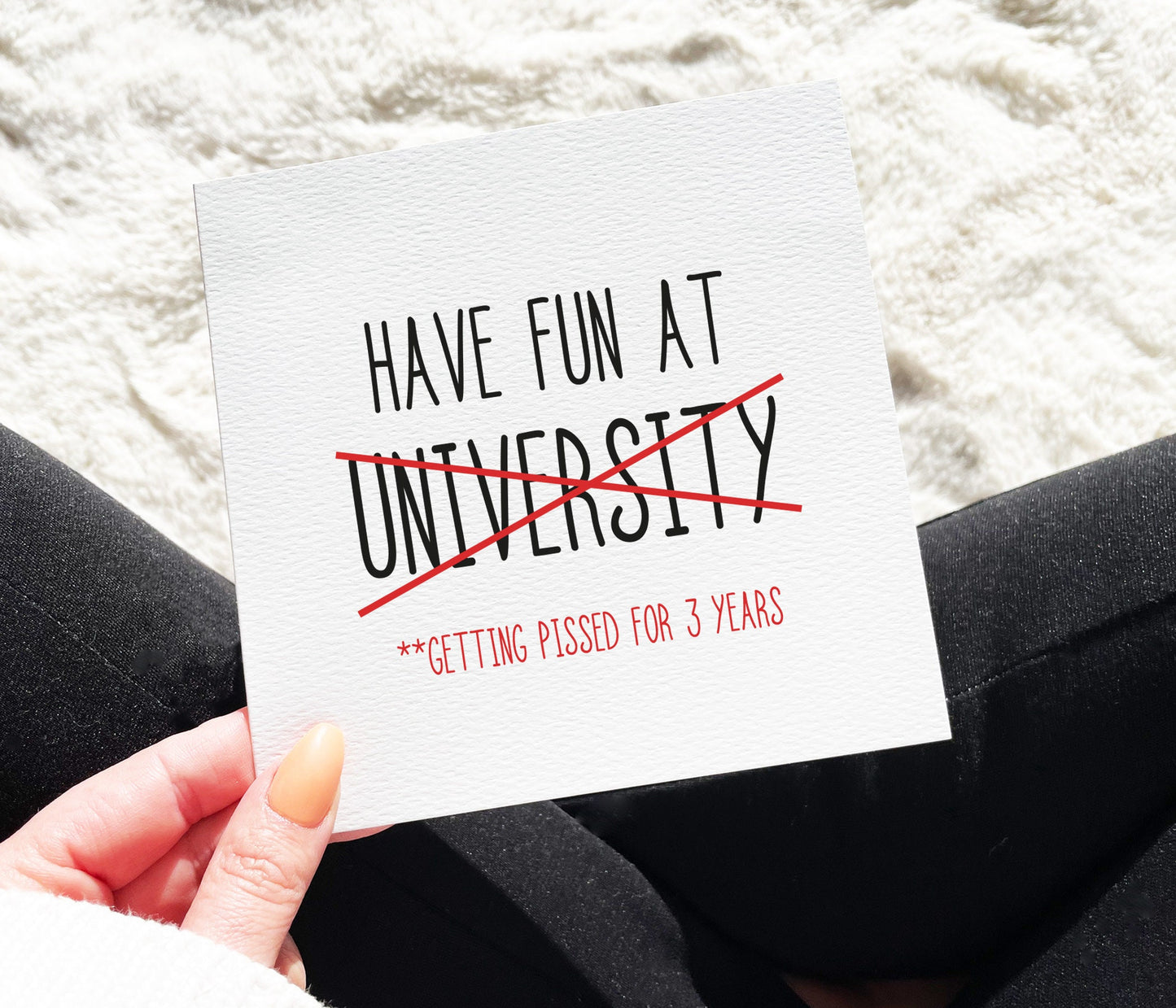 Funny University Card