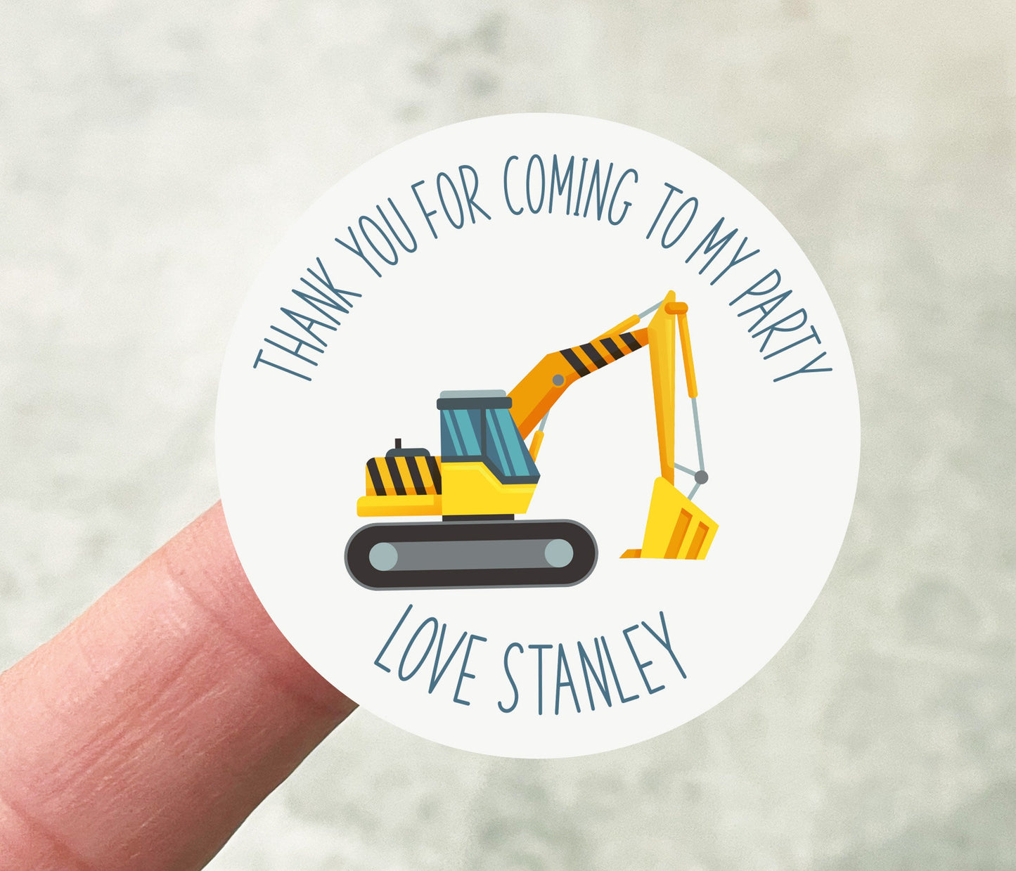 Digger Party Stickers