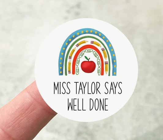 Teacher Well Done Stickers