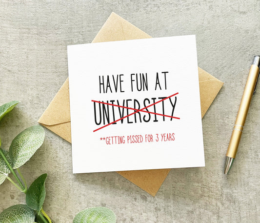 Funny University Card