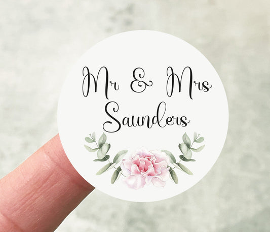 Floral Wedding Stickers