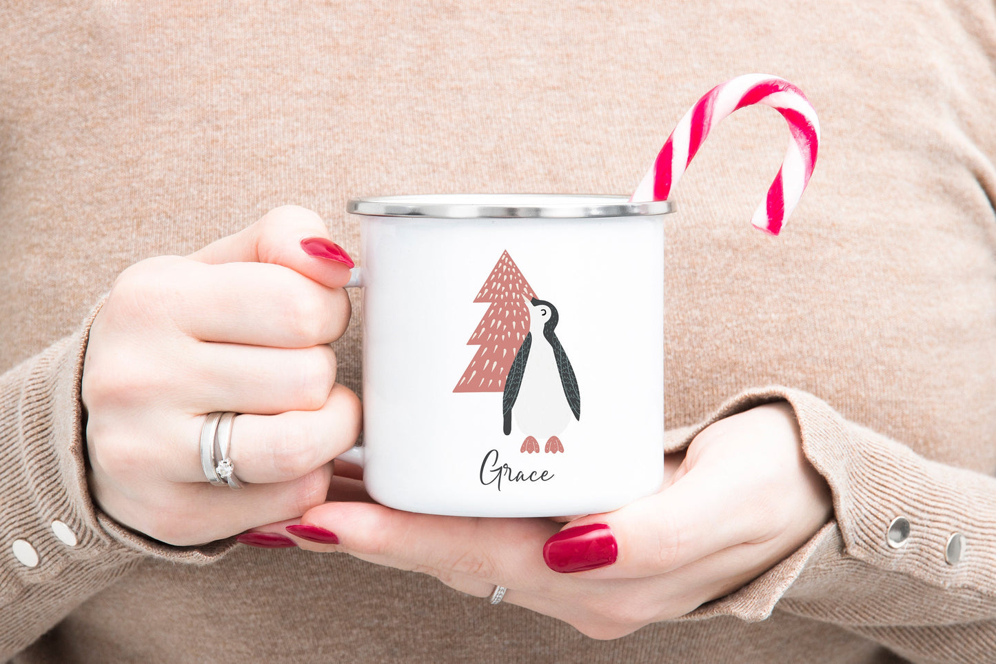 Penguin Enamel Mug