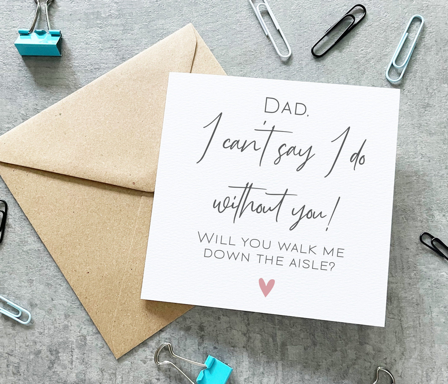 Grandad Walk Me Down The Aisle Card