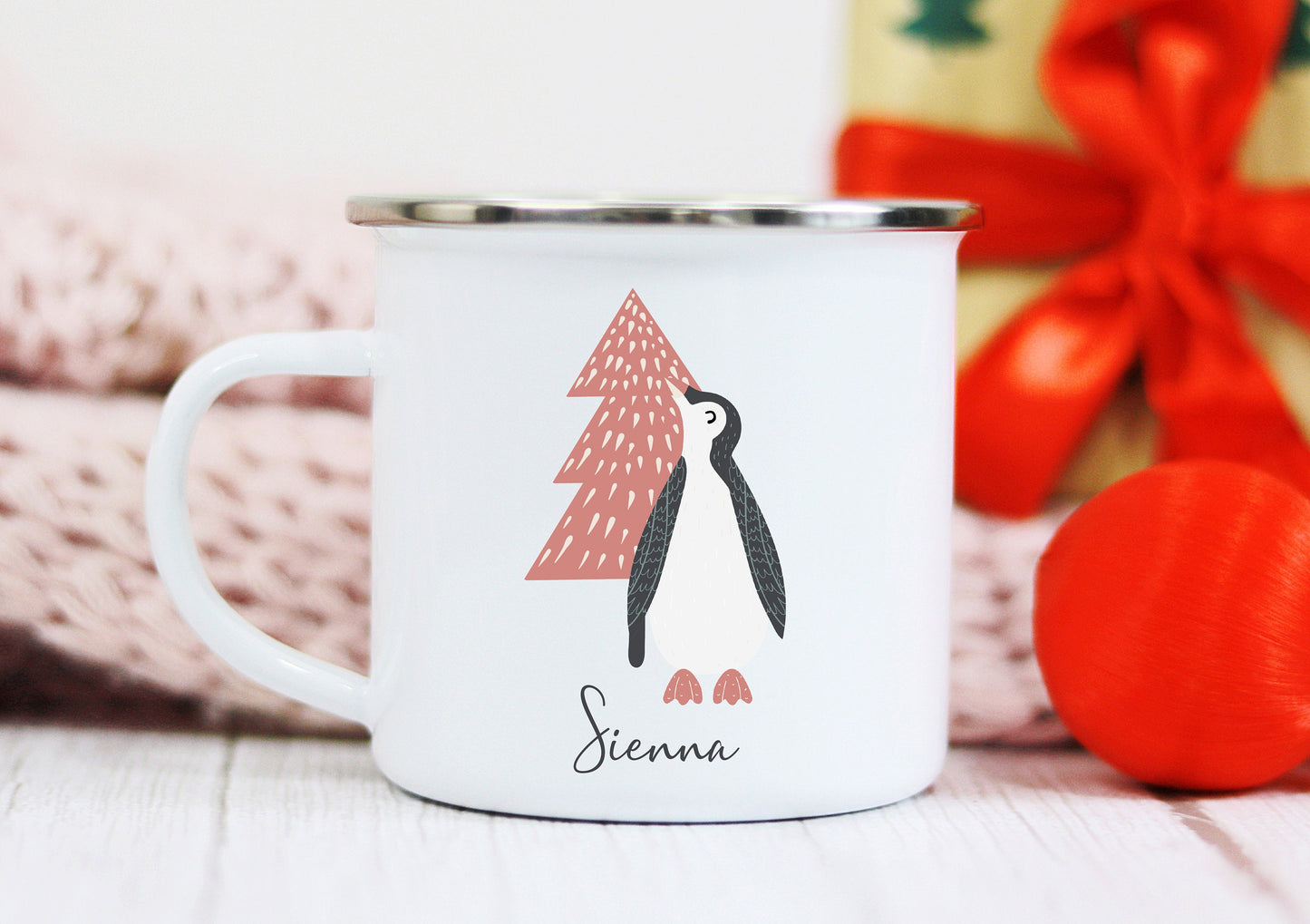 Penguin Enamel Mug