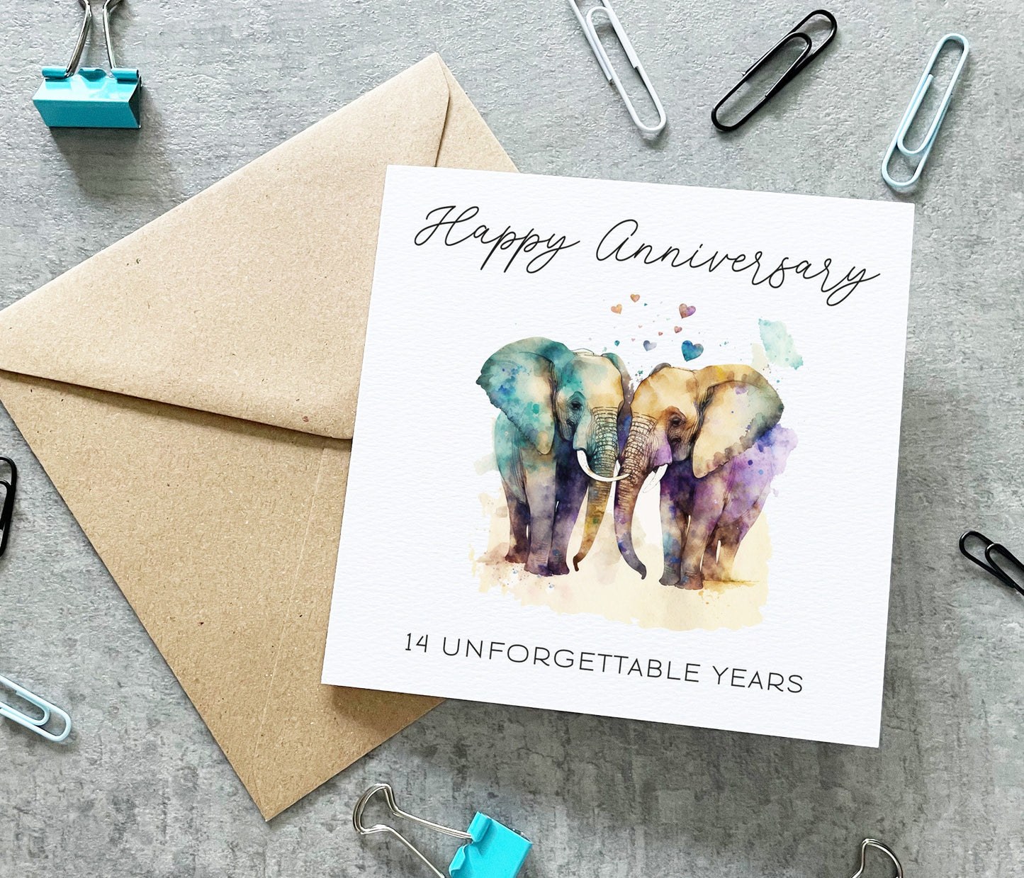 Ivory Anniversary Card