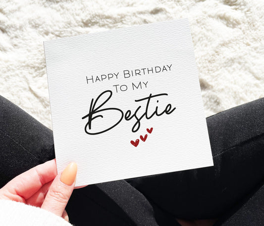 Bestie Birthday Card