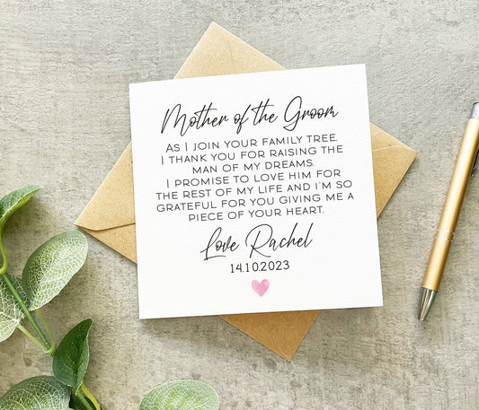 Mother Of The Groom Card