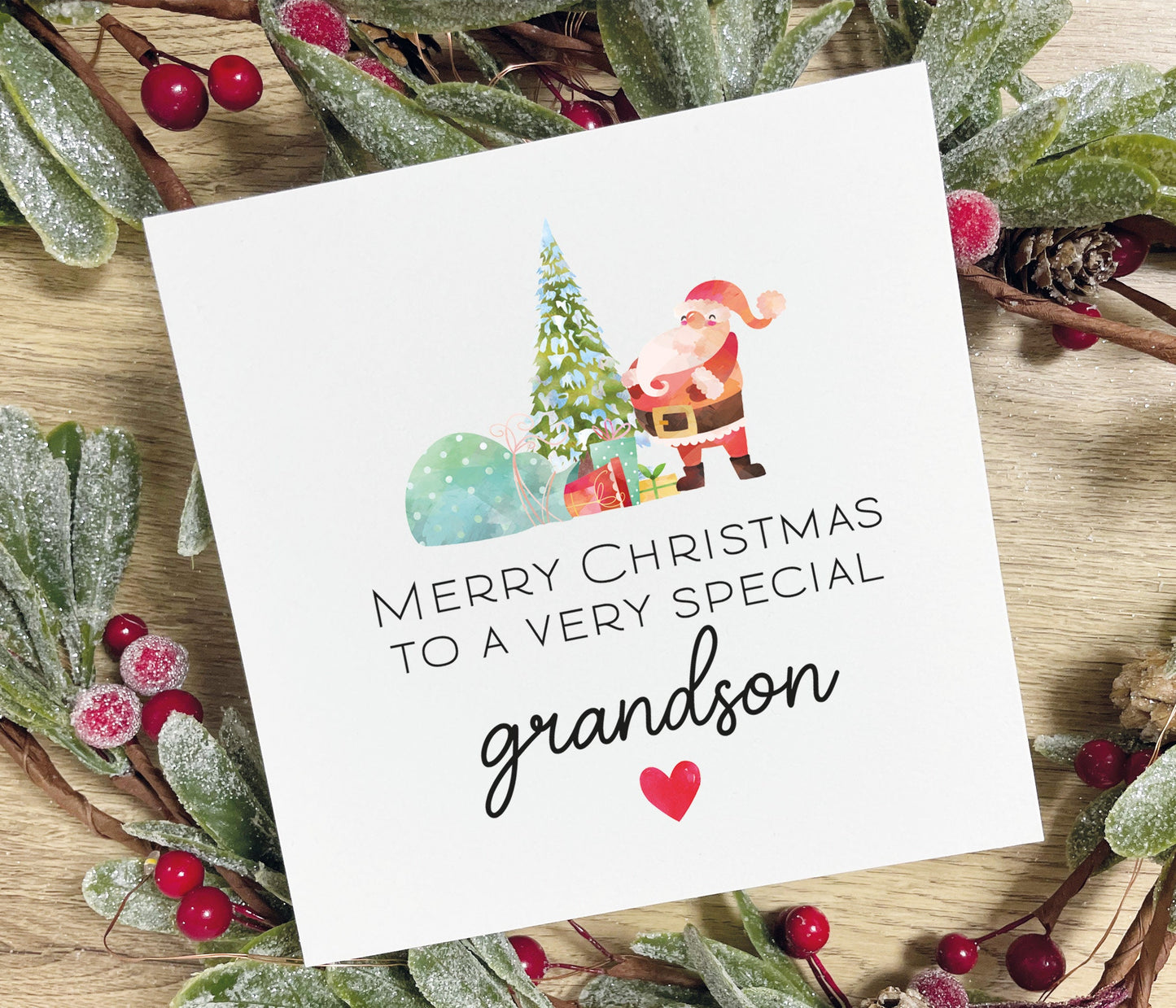 Special Grandson Christmas Card