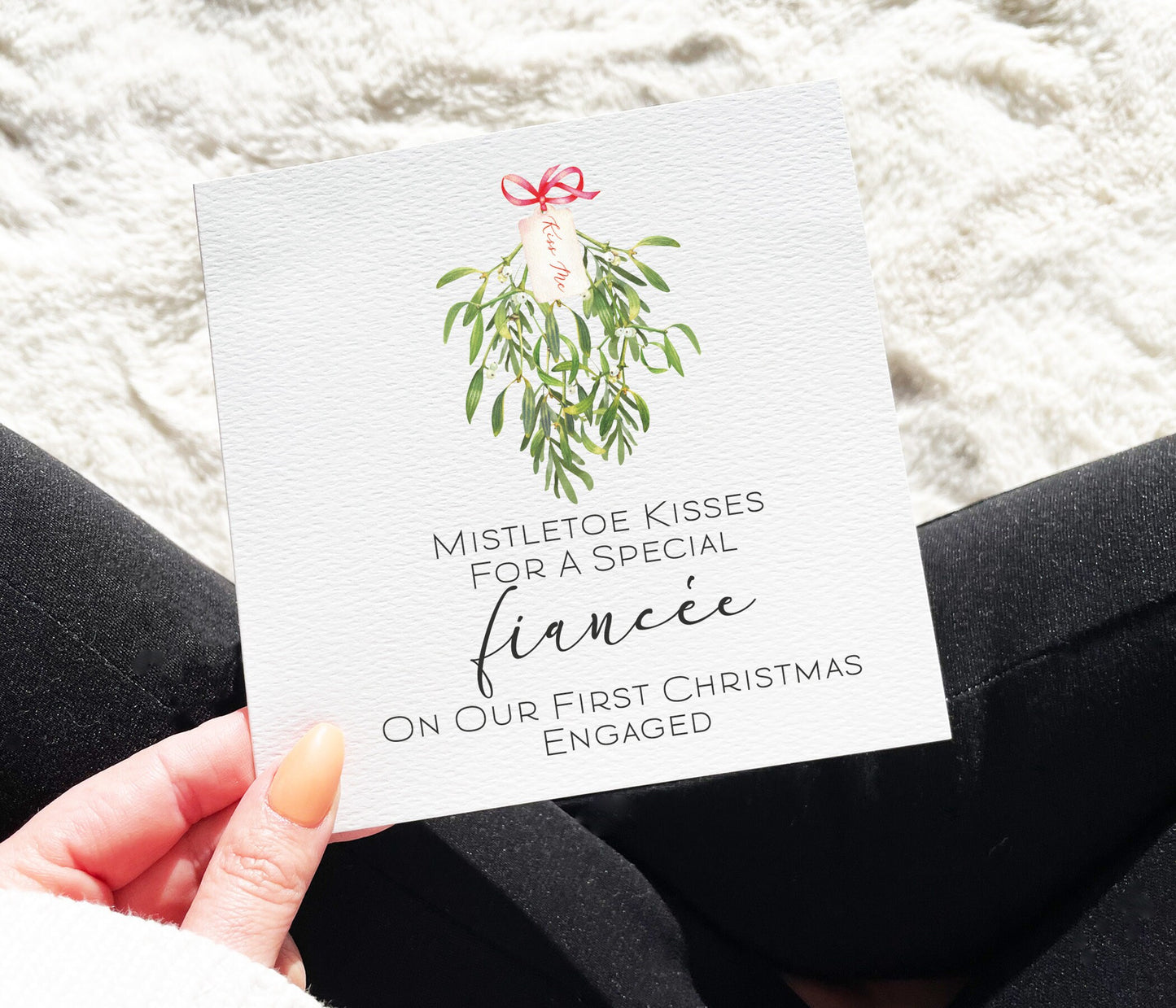 Fiancée 1st Christmas Engaged Card