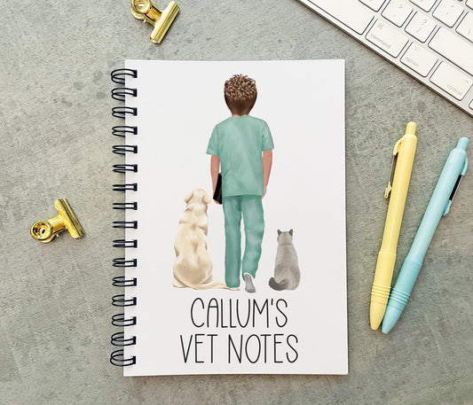 Male Vet Notebook