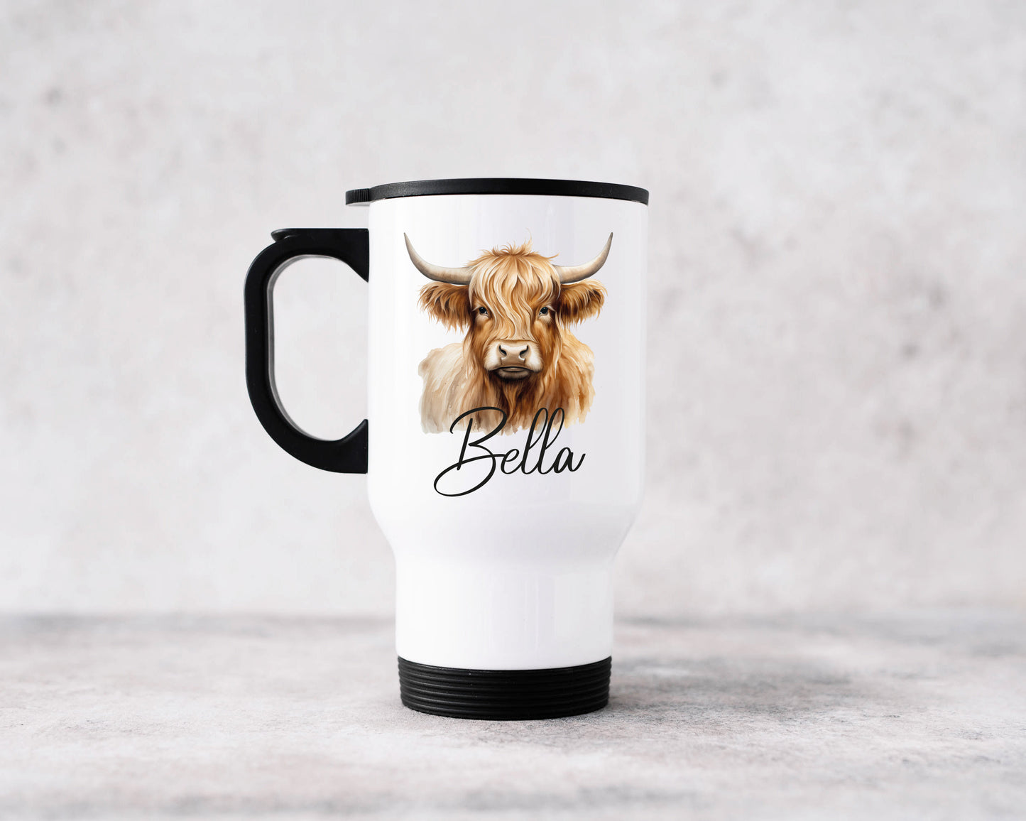 Highland Cow Travel Mug