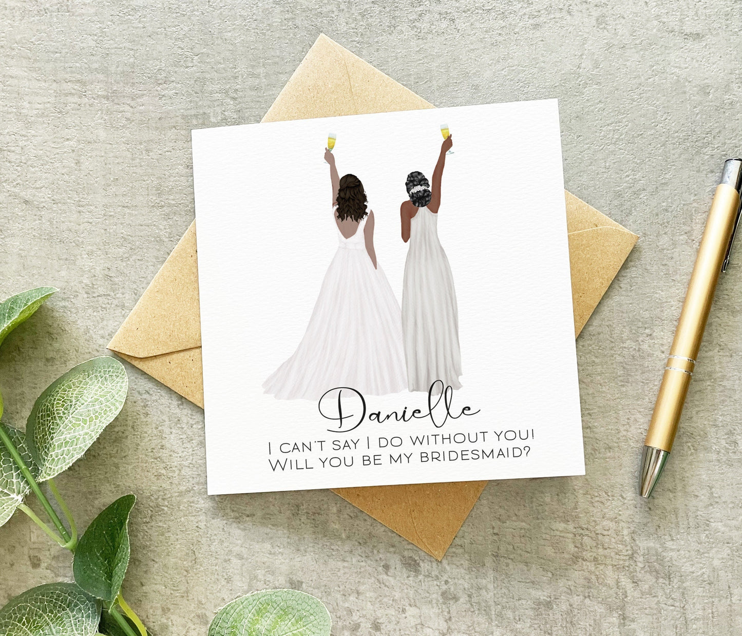 Bridesmaid Lookalike Proposal Card