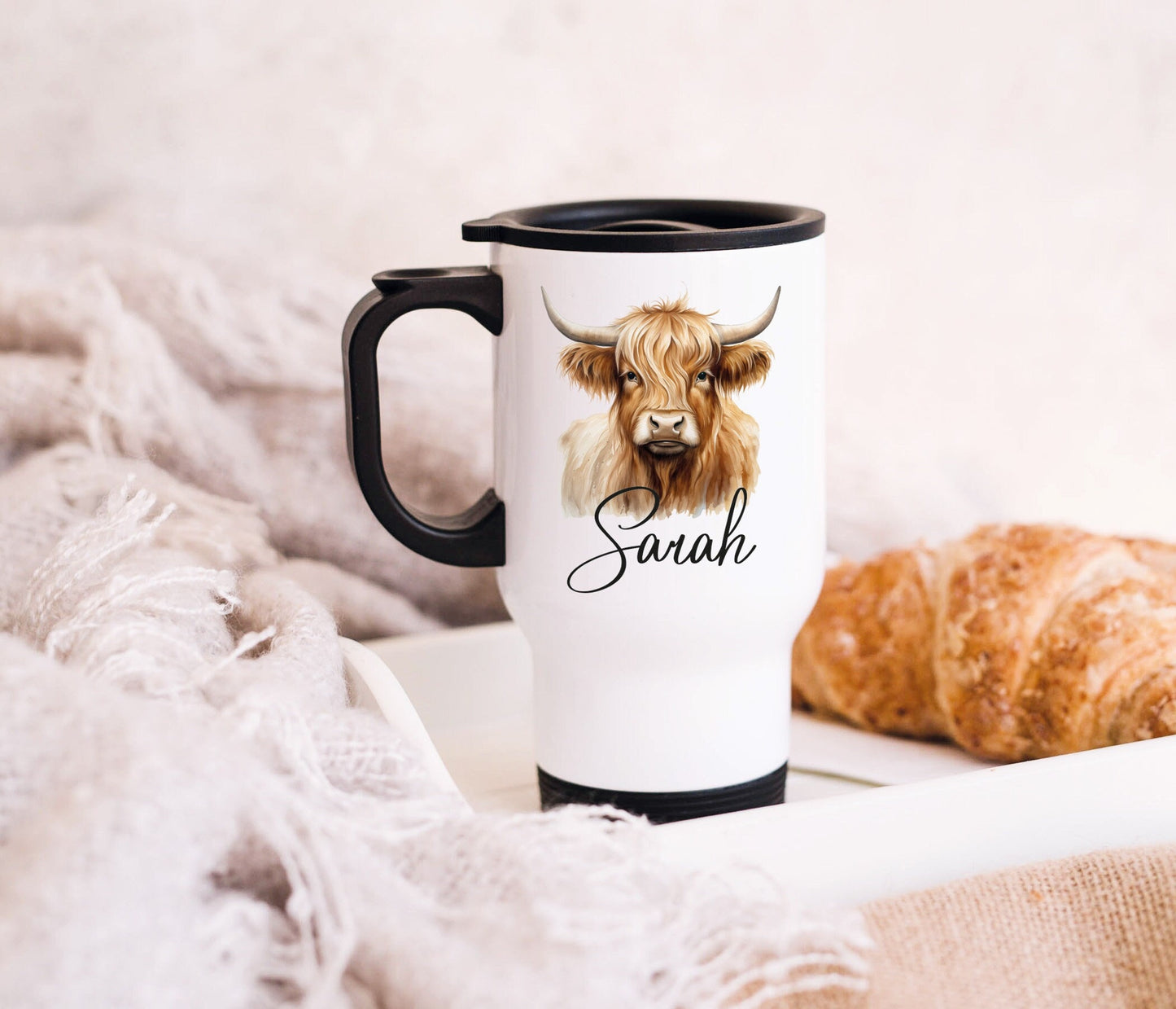 Highland Cow Travel Mug