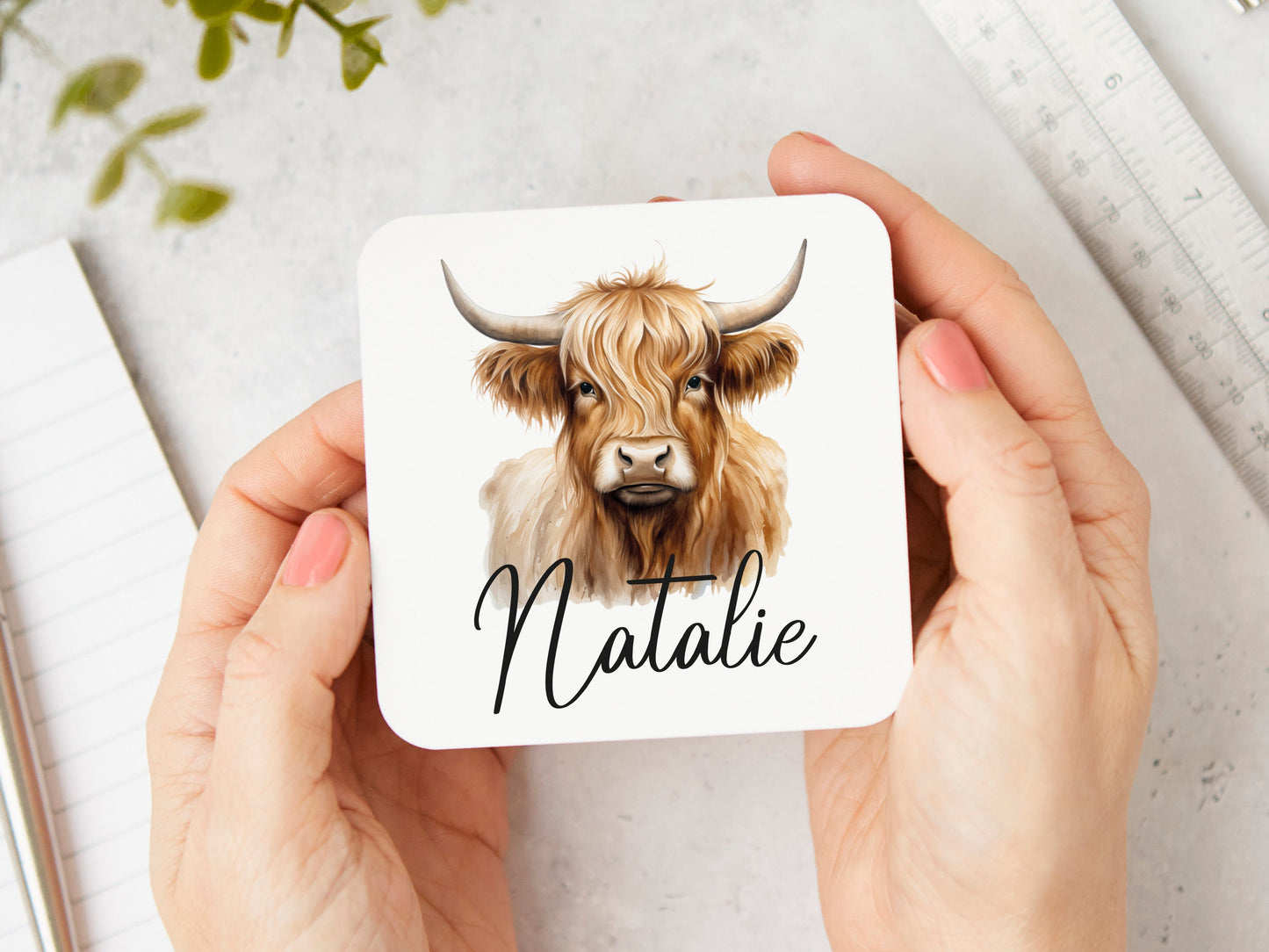 Highland Cow Coaster