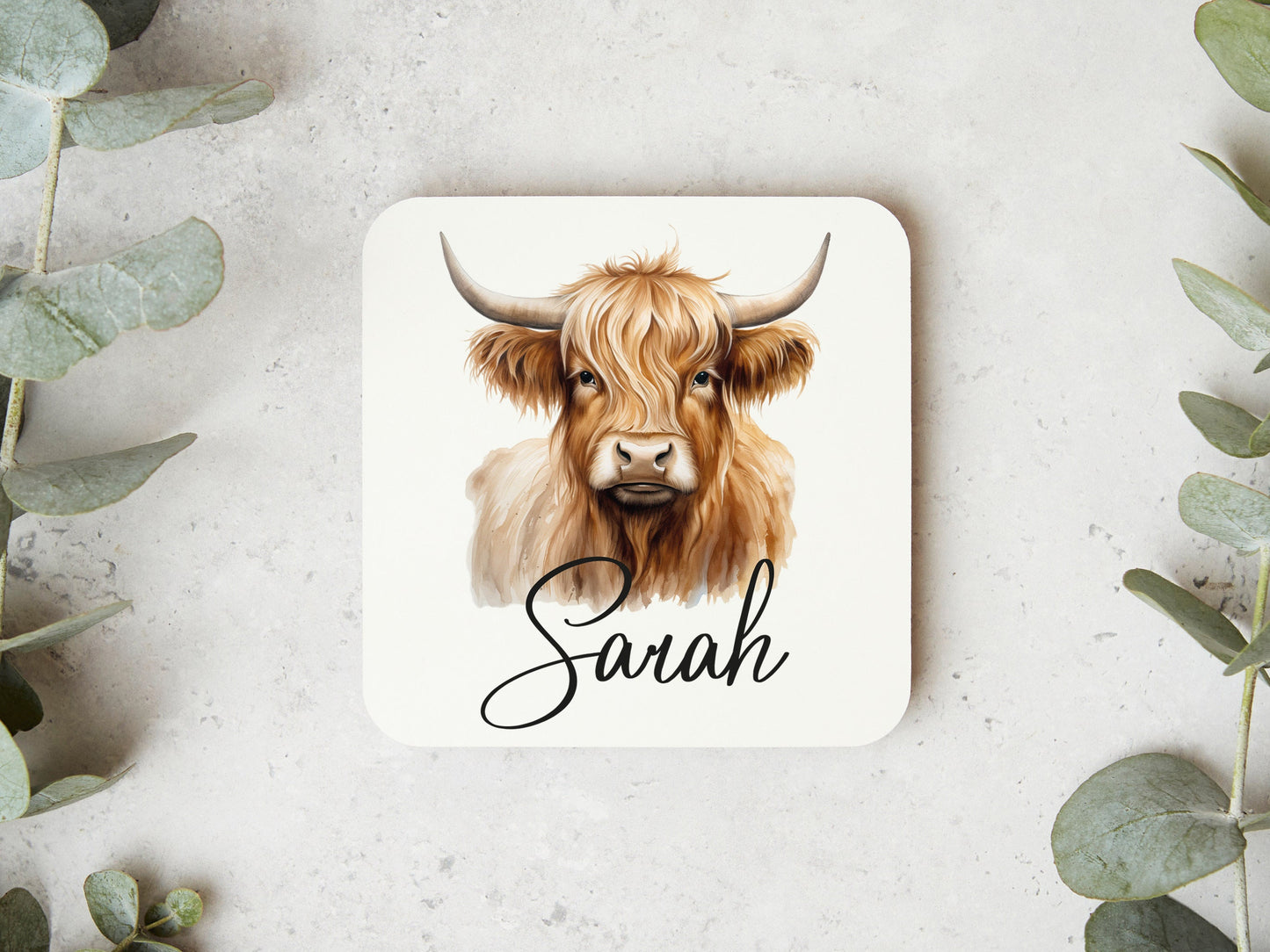 Highland Cow Coaster