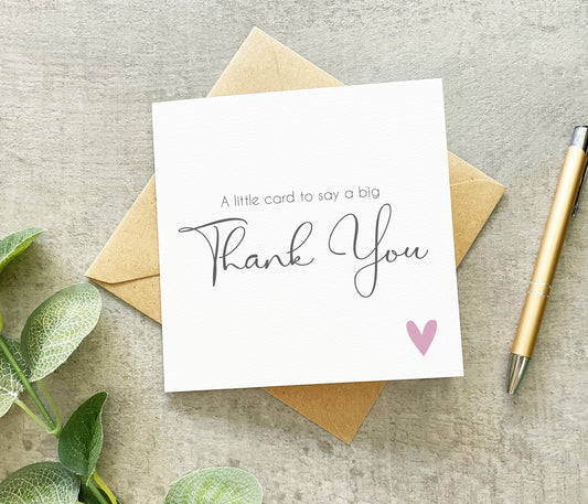 Big Thank You Card