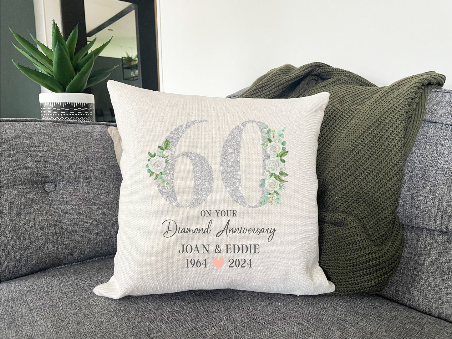 60th Anniversary Cushion